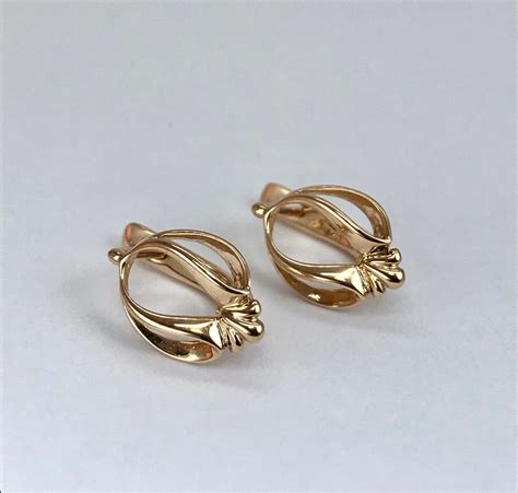 Small Children's Rose Gold 585 14k Earrings Micro Gold Earrings for ...