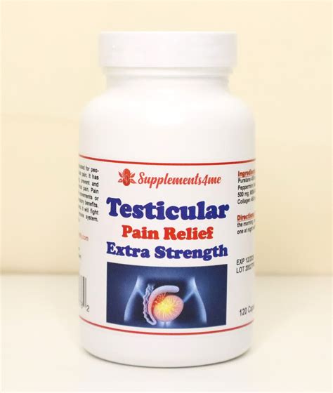 TESTICULAR PAIN RELIEF – EXTRA STRENGTH – 120 Caps – MADE IN USA – My Healthy Herbs Life