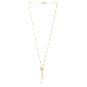 Rubans 18K Gold Plated, Minimal chain Butterfly motif zircons studded ...
