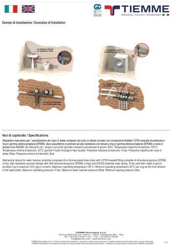 TIEMME VALVES - Automatic Air Vent Valve Tiemme Make Art Mo - 1896 ...