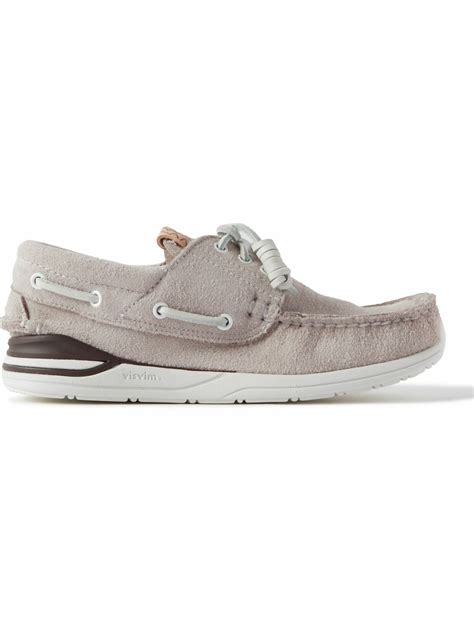Visvim - Hockney-Folk Suede Boat Shoes - Gray Visvim
