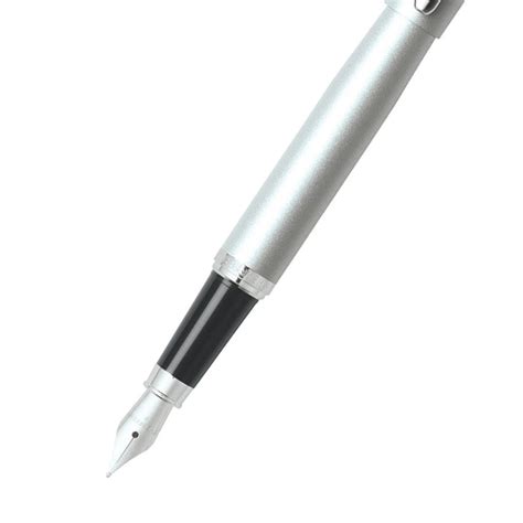 Sheaffer 9400 VFM Silver Fountain Pen with Chrome-Plated Trim — Mango