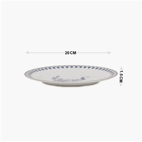 Buy Altius Oynx Peacock side Plate from Home Centre at just INR 449.0