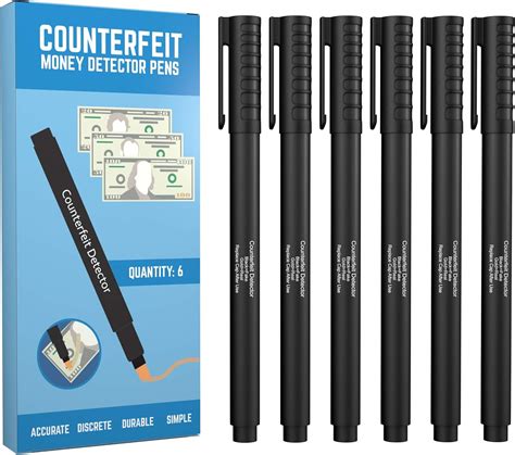 Amazon.com : Counterfeit Bill Detector Pen (6 Counterfeit Pens ...