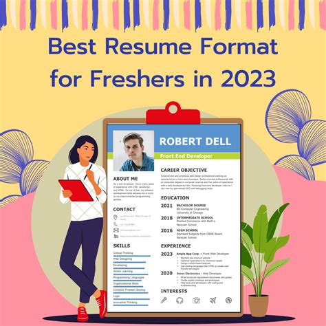 Best Resume format 2023 | 5 Tips on how to make a resume for fresher ...