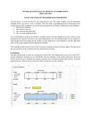 Image result for How to Solveunbalanced Transportation Problem in Excel