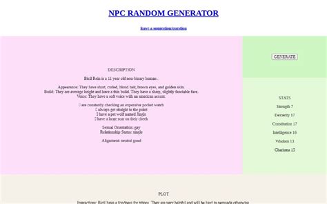 Unity Random NPC Generator 的图像结果