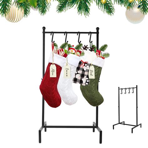 Amazon.com: Black Christmas Stocking Holder Stand for Floor, Free ...