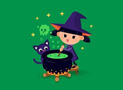 Image result for Cute Witch Halloween Wallpaper