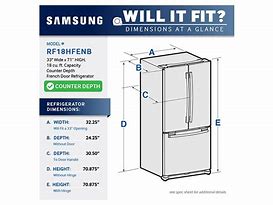Image result for 18 Cubic Foot Refrigerator Dimensions