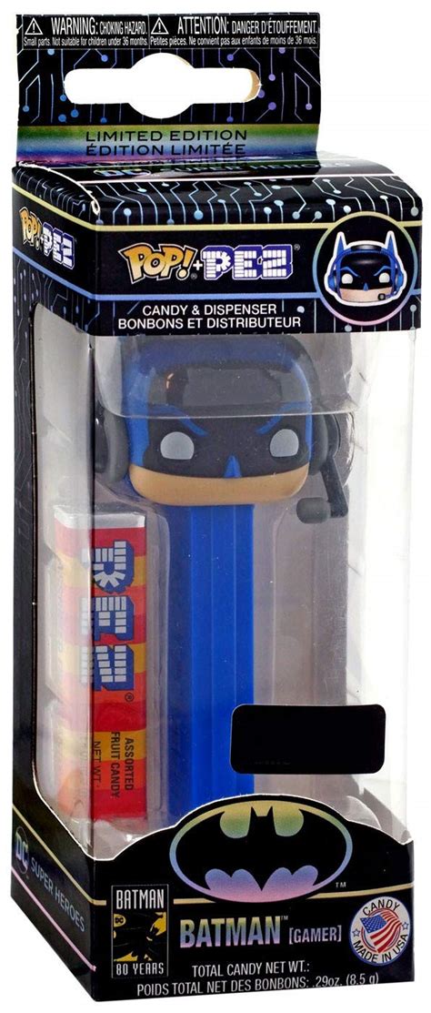 Funko Pop! Pez: DC Super Heroes - Blue Batman (Gamer) Exclusive ...