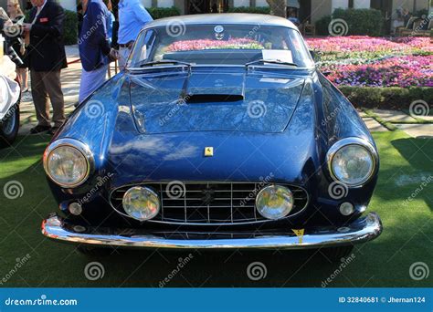 Classic Italian Sports Car Frontal View Editorial Photo - Image of ...