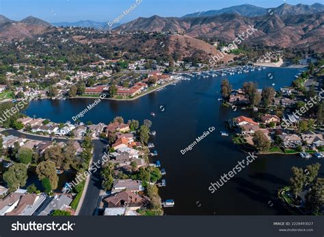 Westlake Village California Aerial Houses On Stock Photo 2228493027 ...