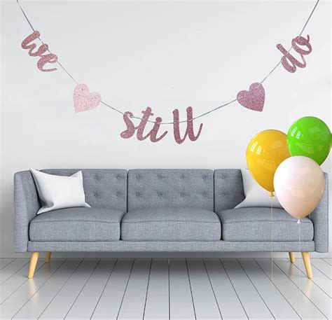 Buy zxyxka Rose Gold We Still Do Banner Engagement Bunting｜Marriage ...