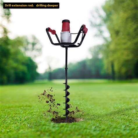 Taladro Tierra Yeshom 1500W Eléctrico Post Hole Digger Tierra Auger ...
