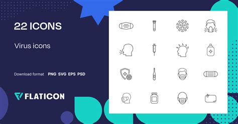 Virus icons Icon Pack | Detailed Outline | 22 .SVG Icons
