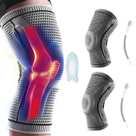 AmRelieve Ultra Knee Elite Compression Sleeve with Side Stabilizers ...