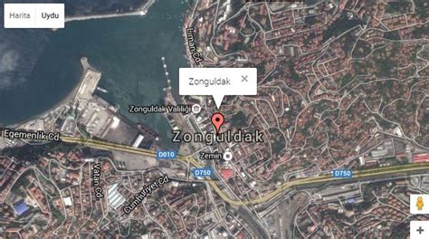 Zonguldak Uydu Görüntüsü Haritası - 7/24 Canlı Kamera