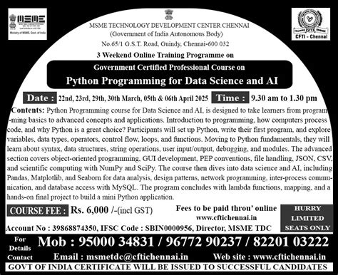 Central Footwear Training Institute - Specialised Courses