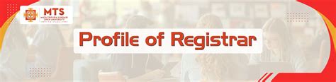 Message of Registrar - MTS Open University
