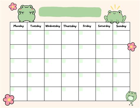 Printable Calendar Cute - King Printables
