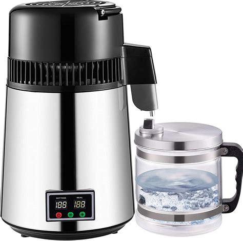 4l Water Distiller Pure Water Distiller With Dual Temperature Displays ...