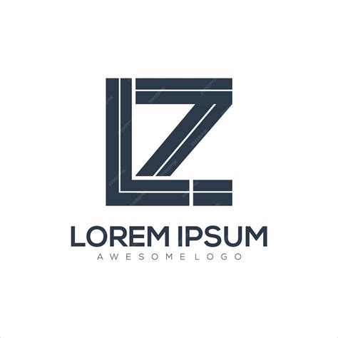 Letra LZ Silhouette logotipo | Vetor Grátis