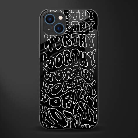 Worthy Black Phone Case for IPhone 13 | Glass Case – Mymerchandize