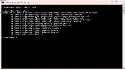 Image result for Connection Refused in Command Prompt for Java