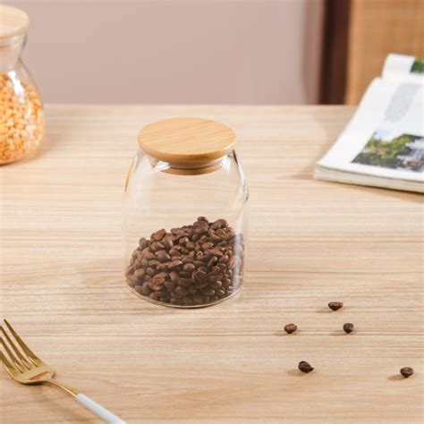 Transparent Glass Airtight Jar With Lid Small 550 ML Online - Premium ...