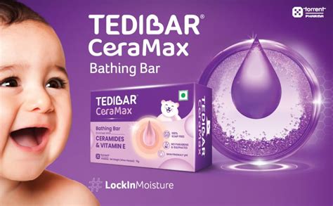 Tedibar Ceramax Bathing Bar - 75g Enriched with Ceramides & Vitamin E ...
