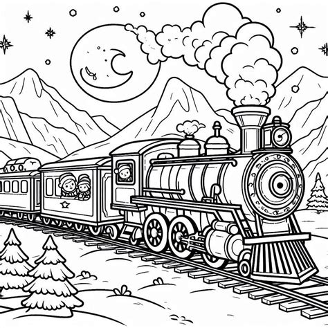30+ Polar Express Coloring Pages - Free Printable PDF & Online Coloring