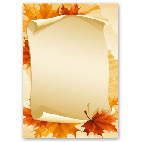 Briefpapier Sets HERBSTBLÄTTER Briefpapier Set, 20 tlg. DIN A4 & DIN