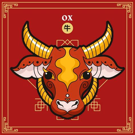 Hand drawn chinese zodiac animal template | Free Vector