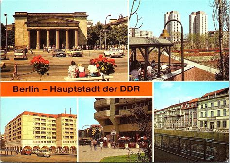 Vintage Continental Size Postcard Multiple Views Berlin Capitol of East Germany | Europe ...