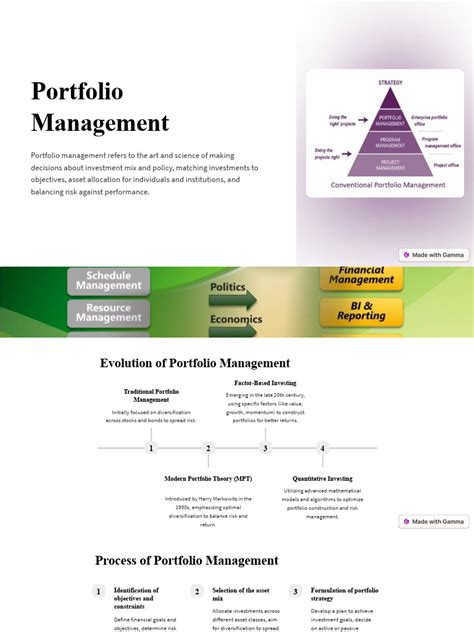 Portfolio Management 的图像结果