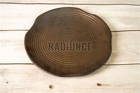 Brown Ash Narrow Lined Cut Shaped Stoneware Dining Plate Manufacturer ...