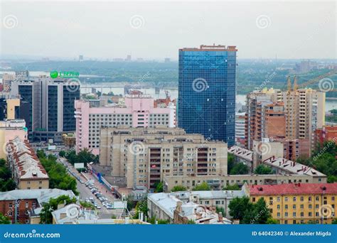 The City of Siberia Novosibirsk Editorial Image - Image of panorama ...