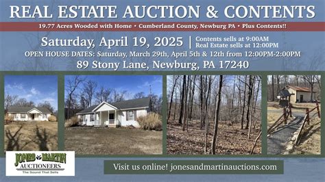 Public Real Estate Auction + Contents: 89 Stony Lane, Newburg, PA 17240 ...