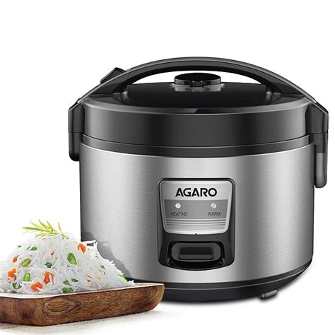 Buy AGARO Regency Electric Rice Cooker, 5L Ceramic Coated Inner Bowl ...