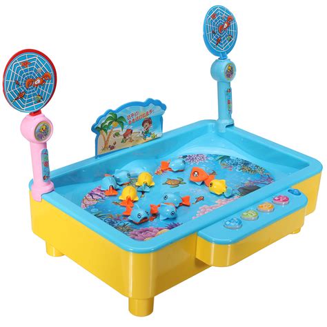 Educational Angling Colorful Toy Magnetic Fishing Board Game for Young ...