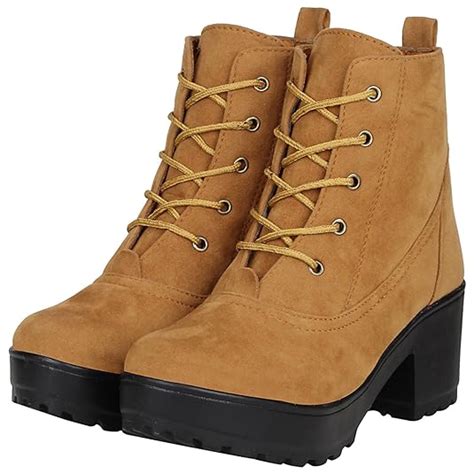FASHIMO Women's Boots PN4-Tan-36 : Amazon.in: Fashion
