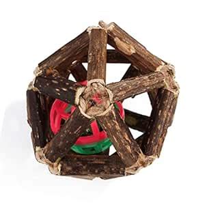 Buy Macaso Wooden Chewing Toys Pets Teeth Care Molar Ball for Cat Dog ...