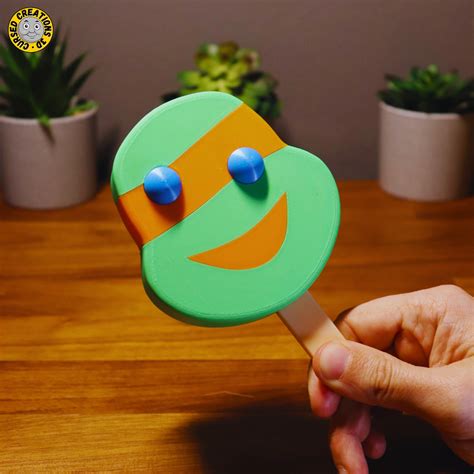 🥷 TMNT Popsicle 3D Print Files with Stand | 4 Ninja Turtles Ice Cream ...