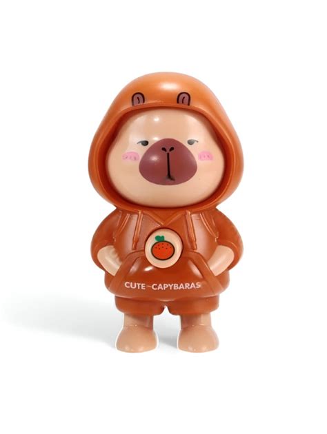 Cute Capybara Keychain - Face-Changing Figure with Hooded Design for ...