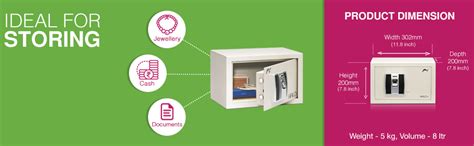 Godrej Security Solutions Halo Bio 8-litres Steel Safe (Ivory) : Amazon ...