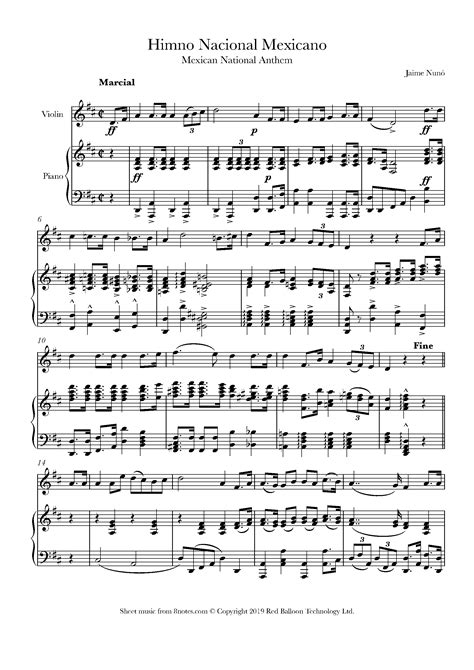 Jaime Nunó - Mexican National Anthem - Himno Nacional Mexicano ...