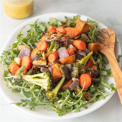 Roasted Vegetable Salad and Arugula - Binky's Culinary Carnival