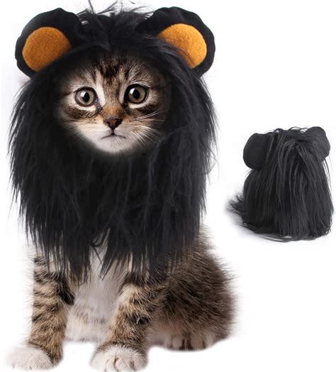 Amazon.com : Cat Lion Mane Halloween Costume for Small Cats & Puppy ...