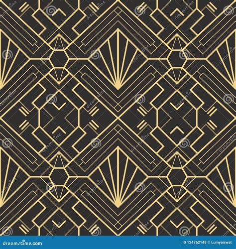 Abstract Art Deco Seamless Pattern 22 Stock Vector - Illustration of ...